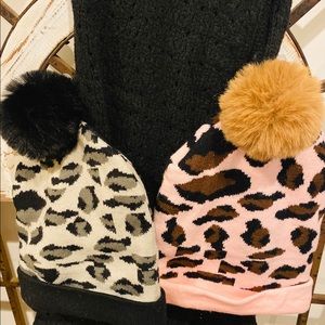 Cozy cute Leopard beanies